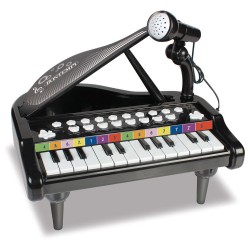 Elektroninis pianinas su mikrofonu